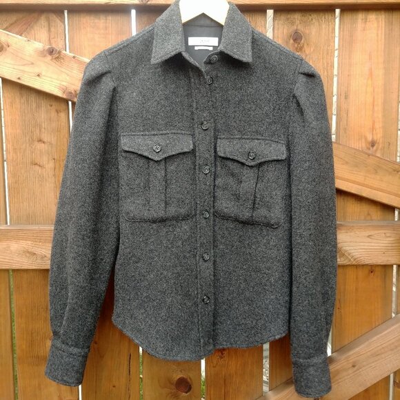 Isabel Marant Jackets & Blazers - Isabel Marant Etoile grey wool shirt jacket size 34 converts to XS